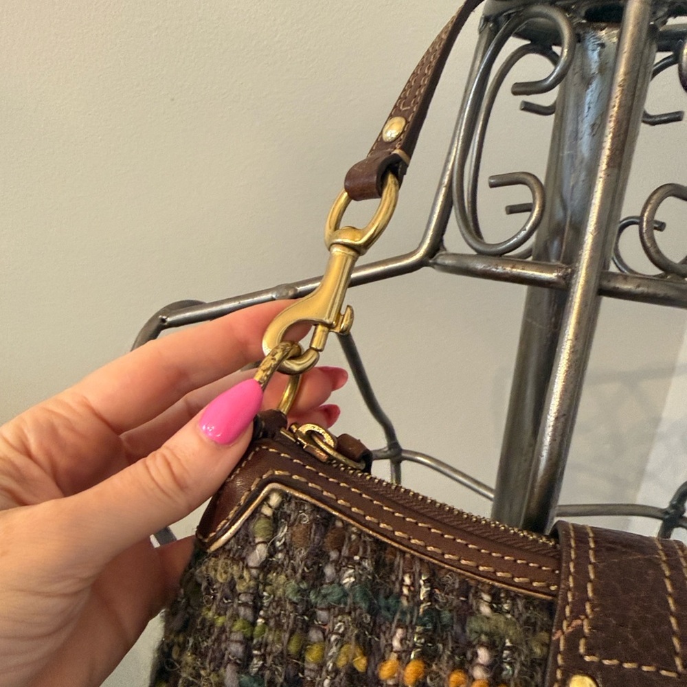 Coach Multicolor Tweed Shoulder Bag - Picture 4 of 8